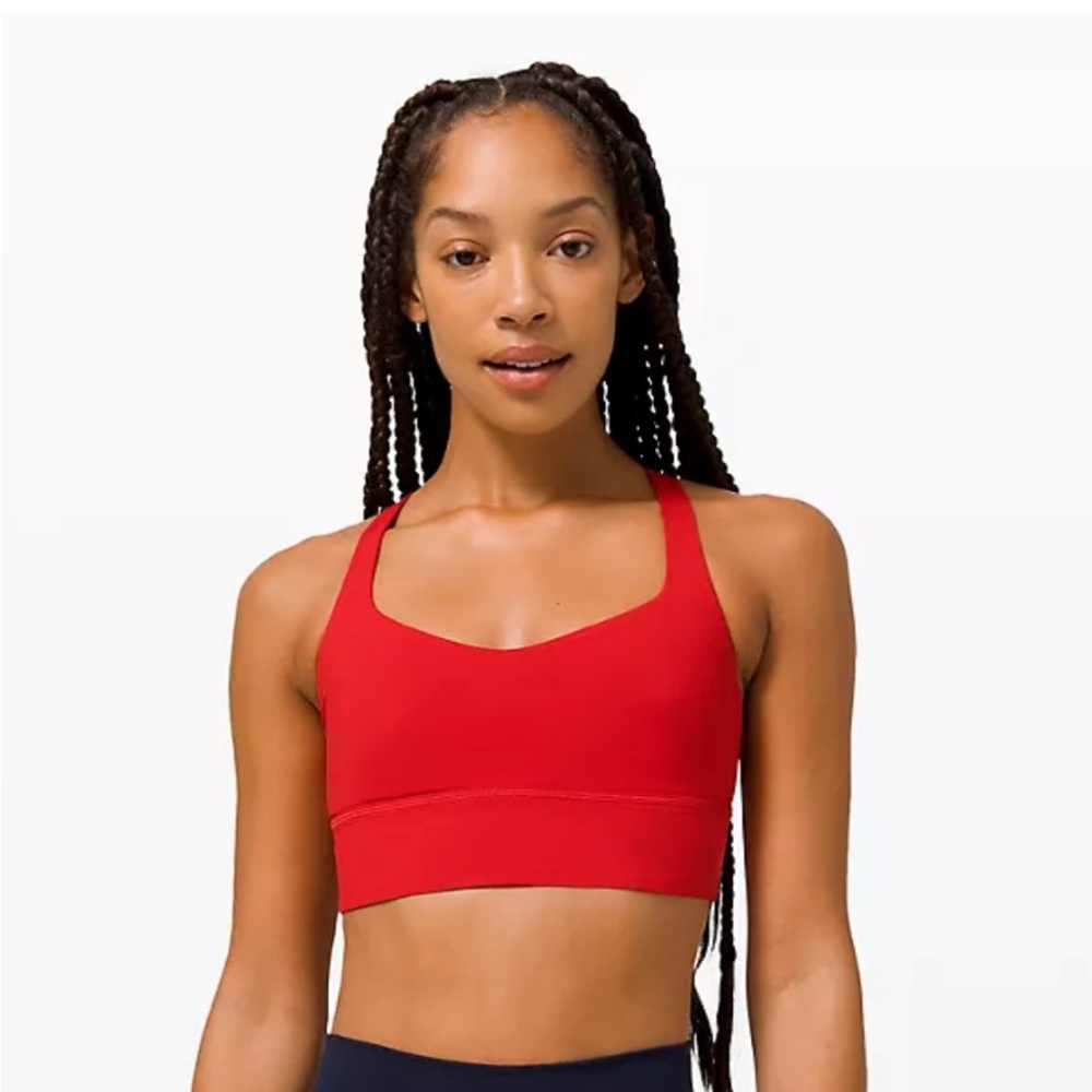 Lululemon Free to Be Longline Bra - Wild *Light Support A/B Cup in Dark Red